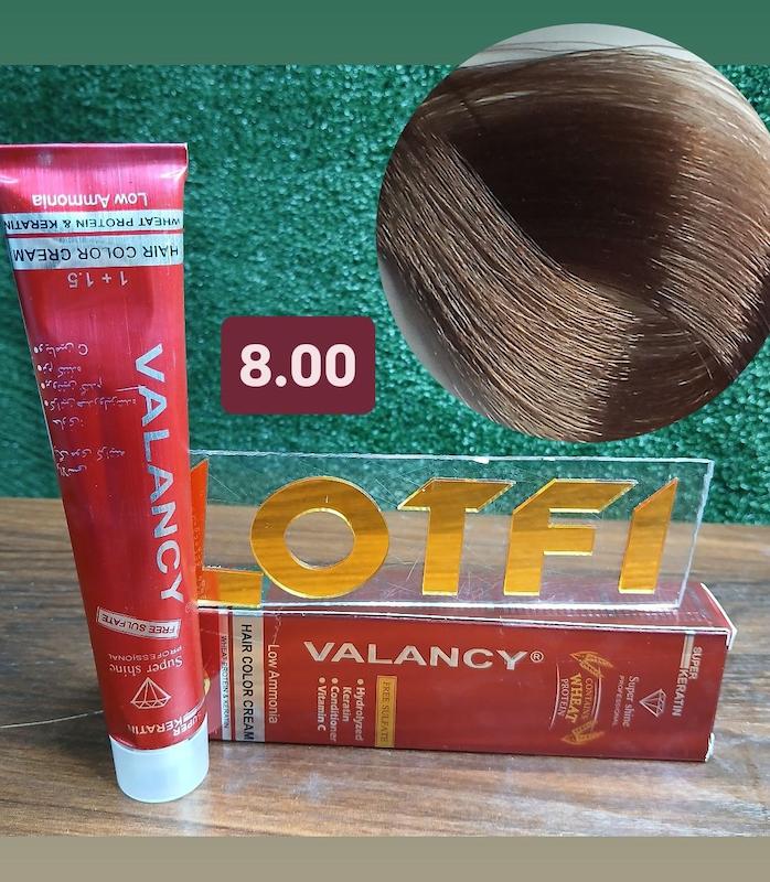 رنگ مو والانسی با رنگ بلوند روشن قوی شماره 8.00 حجم 100 میلی‌لیتر