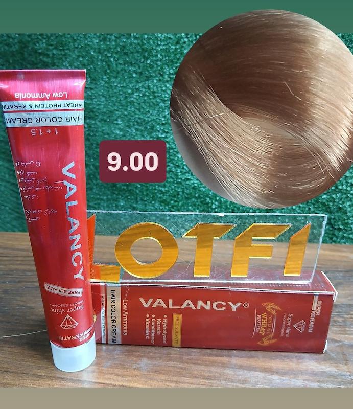 رنگ مو والانسی با رنگ بلوند خیلی روشن قوی شماره 9.00 حجم 100 میلی‌لیتر