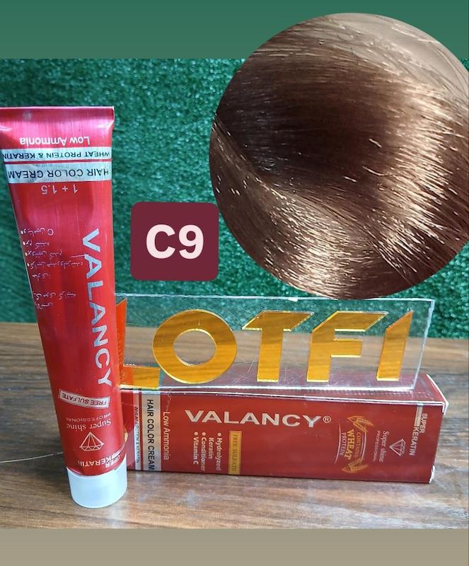 رنگ مو والانسی با رنگ بلوند پلاتینه نقره ای  شماره c9 حجم 100 میلی‌لیتر