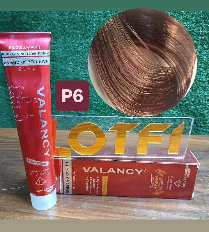 رنگ مو والانسی با رنگ قهوه ای اسپرسو شماره p6 حجم 100 میلی‌لیتر