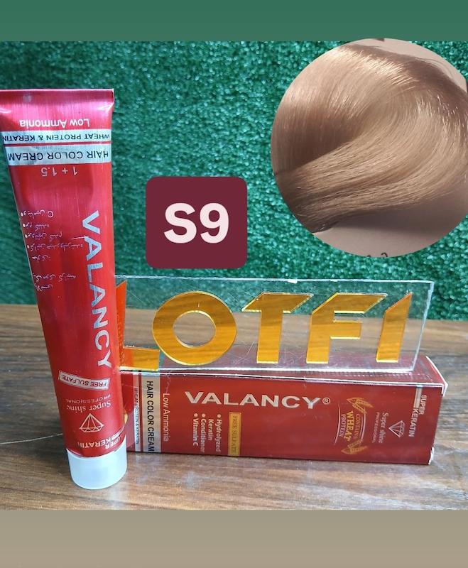 رنگ مو والانسی با رنگ شنی صحرایی شماره s9 حجم 100 میلی‌لیتر