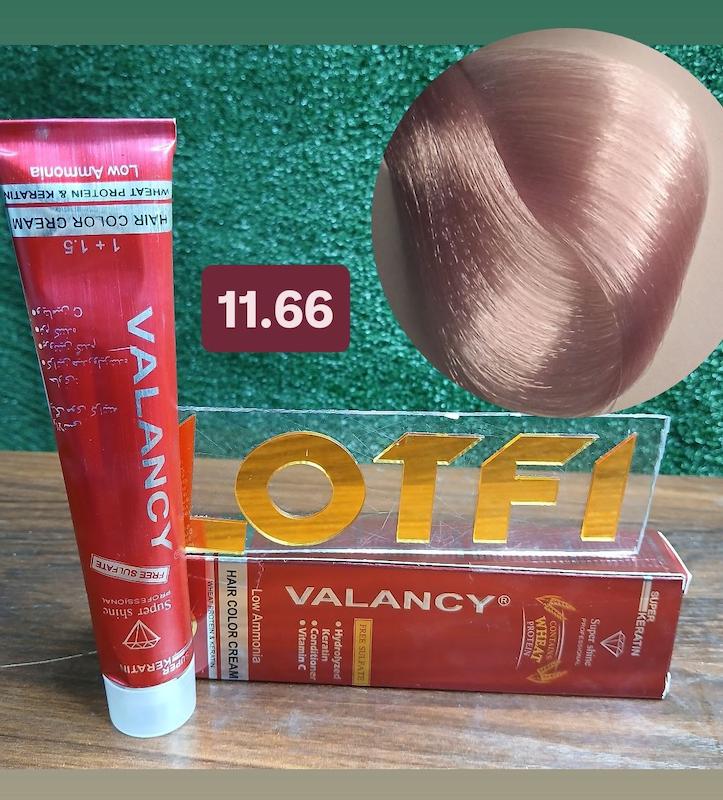 رنگ مو والانسی با رنگ یاسی صورتی شماره 11.66 حجم 100 میلی‌لیتر