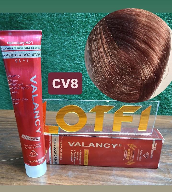 رنگ مو والانسی با رنگ مرواریدی شماره cv8 حجم 100 میلی‌لیتر 