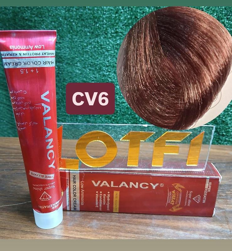 رنگ مو والانسی با رنگ عروسکی شماره cv6 حجم 100 میلی‌لیتر