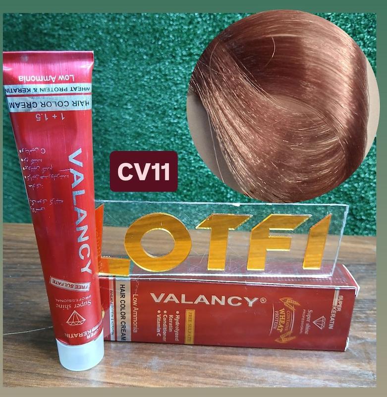 رنگ مو والانسی با رنگ الماسی شماره cv11 حجم 100 میلی‌لیتر
