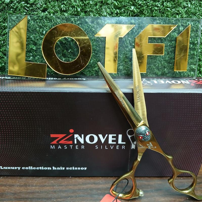 قیچی کات ۶اینچ زینوول طرح اسکلتی  رنگ طلایی 