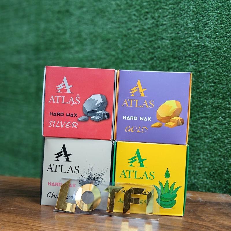 وکس سکه ای اطلس (آلو ورا-زغال-طلا-نقره) 500 گرمی