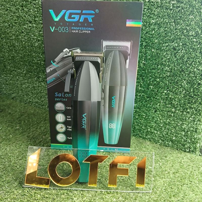 حجم‌زن حرفه‌ای کلیپر وی‌جی‌آر مدل V-003(طلایی مشکی و آبی مشکی)