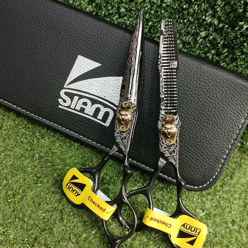 ست قیچی آرایشگری طرح ابر و باد مدل A-B60-32 صیام_فینی 6 اینچ