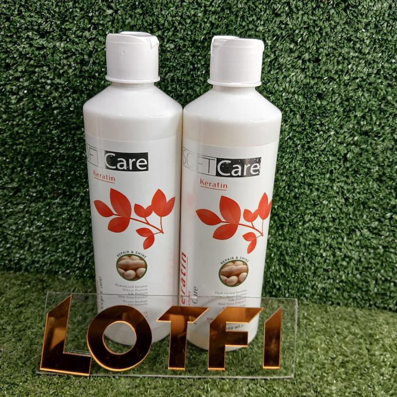 شامپو و نرم کننده مو سافت کر مدل کراتینه حجم 500 میلی لیتر
