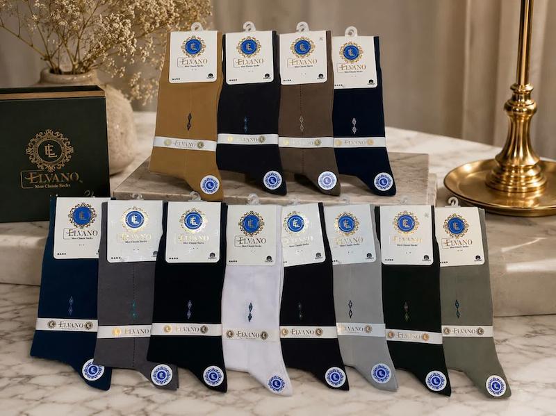 جوراب مردانه ساق دار نخ پنبه ترک الوانو