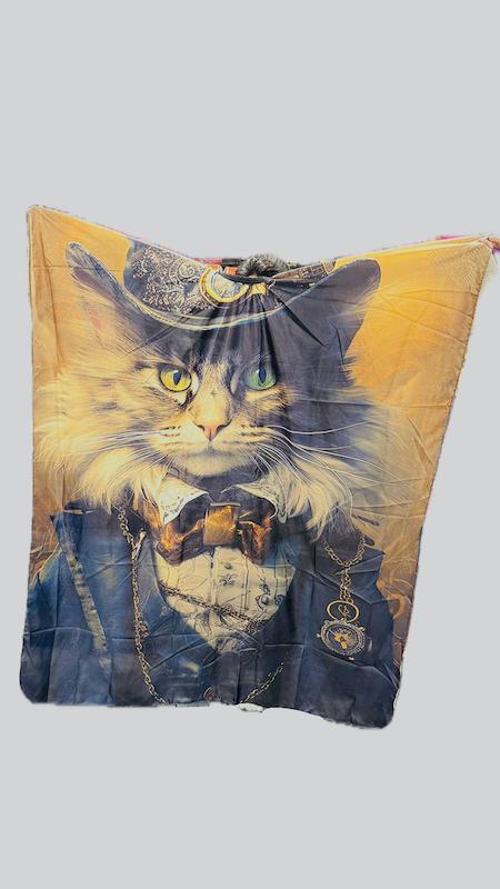 پیشبند ارایشگری تمام چاپ دومتری طرح گربه