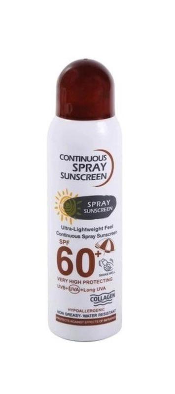 اسپری ضد آفتاب بی رنگ SPF ۶۰ حجم ۲۳۰ میلی لیتر