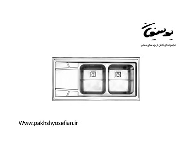 سینک استیل البرز 738 روکار