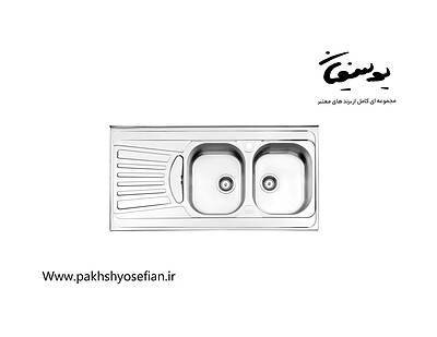 سینک استیل البرز 725 روکار عرض 60