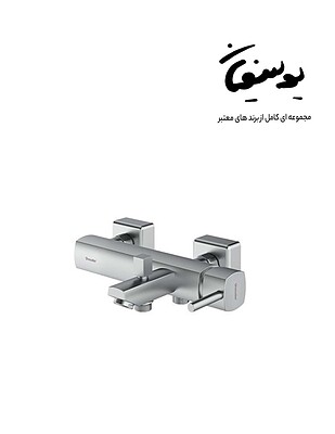 شیر حمام شودر مدل یونیک-کروم مات