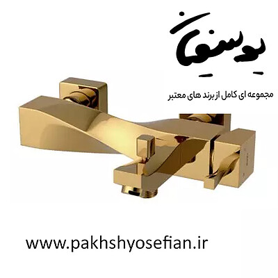 شیر حمام کسری مدل فیلادلفیا - طلایی