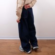 PLEATED WIDE FIT PANTS JEAN