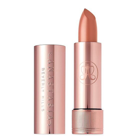 رژلب مخملی فول سایز آناستازیا رنگ WARM PEACH    ANASTASIA BEVERLY HILLS SATIN LIPSTICK WARM PEACH