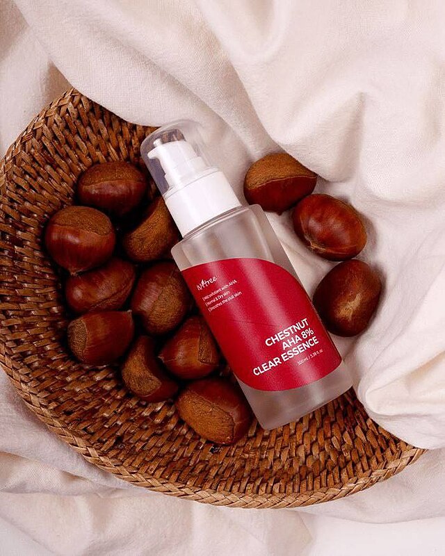 Isntree : Clear Skin 8% AHA Essence    🌰 اسنس لایه بردار  %8 AHA ایزنتری