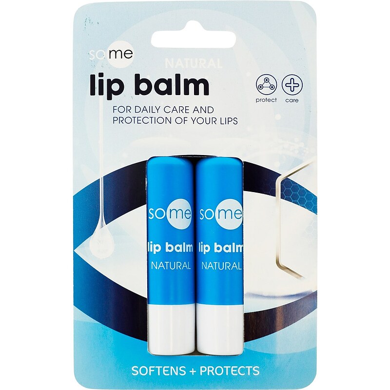 بالم لب دو عددی انگلیسی SOME NATURAL LIP BALM SOFTENS+ PROTECTS