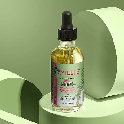 🌷 روغن تقویت کننده رزماری و نعنا میل حجم 59ml    MIELLE ROSEMARY MINT SCALP & HAIR STRENGTHENING OIL