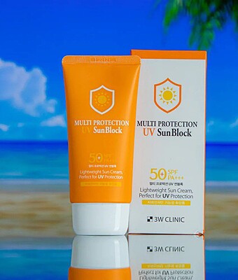 MULTI PROTECTION UV SUN BLOCK      ضدآفتاب 3w کلینیک