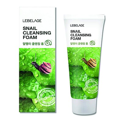 Lebelage snail cleansing foam    🐌فوم ترمیم کننده حلزون برند lebelage