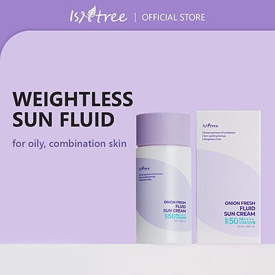 Isntree onion fresh fluid sun cream✨    💜ضدآفتاب جدید فلوئیدی پیاز برند ایزنتری