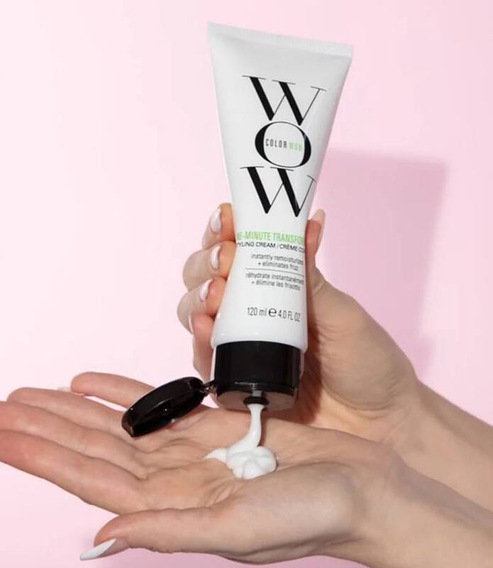 کرم استایلینگ مو کالر واو 😍      COLOR WOW ONE MINUTE  TRANSFORMATION STYLING CREAM  Instantly remoisturizes+eliminate s frizz