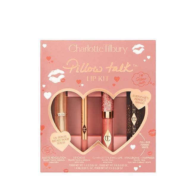 PILLOW TALK LIP WARDROBE  LIMITED EDITION LIP KIT  ست لب لیمیتد ادیشن شارلوت تیلبری  شامل ۴آیتم