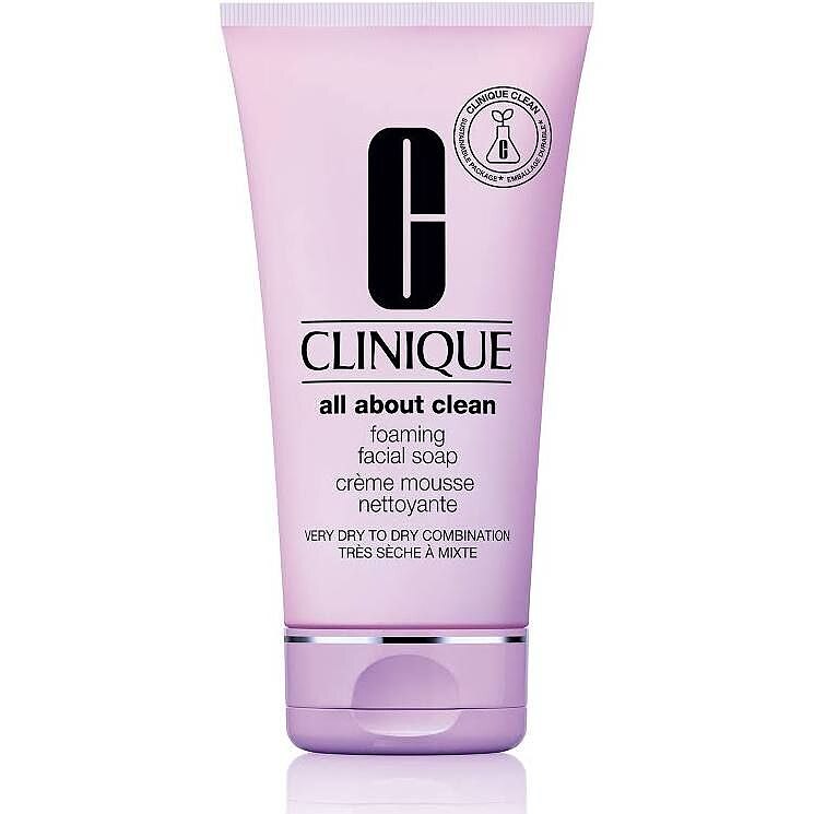 🌷 فوم شستشوی آل ابوت کلینیک پوست خشک 150ml    CLINIQUE all about clean foaming facial soap very dry to dry combination