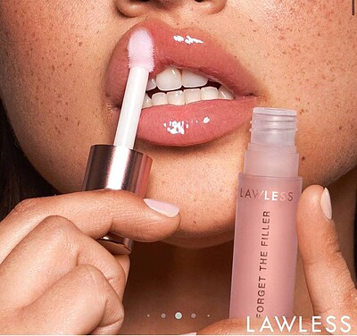 لیپ گلاس حجم دهنده لب  lawless  Mini Forget The Filler Lip Plumper Line Smoothing Gloss