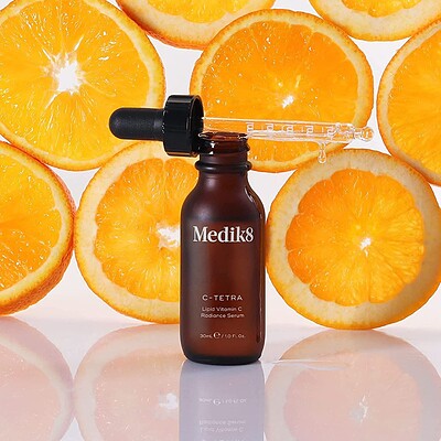 ویتامین سی مدیک ایت medik8 حجم 30ml    𝘔𝘌𝘋𝘐𝘒8 𝘊-𝘛𝘌𝘛𝘙𝘈 Vitamin C Serum