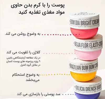 کره بدن سولدجنیرو😍    Sol de janeiro  Body Butter for Intense Moisture and Skin Barrier Repair