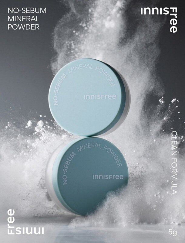 innisfree No Sebum Mineral Powder    پودر فیکس و کنترل کننده چربی اینیسفری