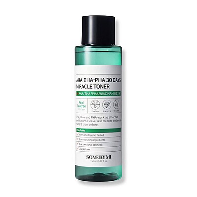 SOME BY MI : AHA-BHA-PHA 30 Days Miracle Toner    🍃 تونر AHA-BHA-PHA 30 Days میراکل سام بای می