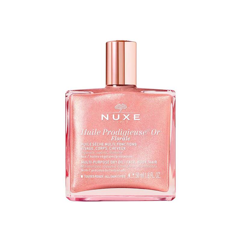 NUXE Huile Prodigieuse Shimmering Florale Multi Purpose Dry Oil  روغن چندکاره شیمری نوکس رنگ رزگلد✨