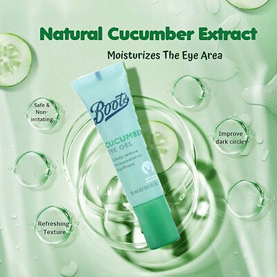 ژل خیار دور چشم بوتس 15ml    Boots everyday Cucumber Eye Gel