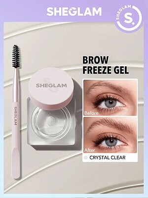 ژل ابرو کاسه ای لیفت شیگلم با براش    SHEGLAM SET ME UP BROW HOLD-CRYSTAL CLEAR