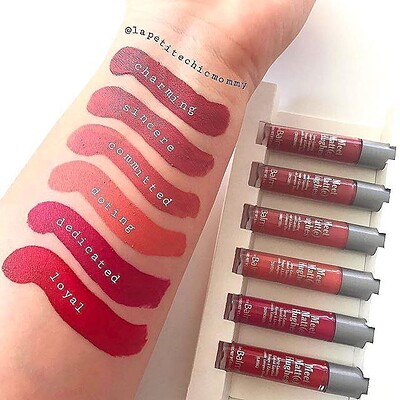 پک رژ ۶ تایی مینی دبالم با جعبه    the balm 6 mini long lasting liquid lipsticks