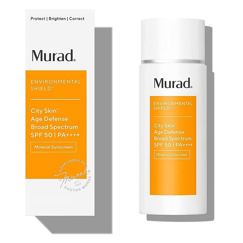 ضد آفتاب رنگی 100% مینرال مورد با SPF50 و ++++PA    Murad City skin Age Defense Broad Spectrum SPF50/PA++++