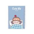 دفترچه یادداشت A6 سری cutelife  برند پیتیکو کد۴ دختر خوابالو 