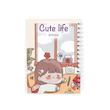 دفترچه یادداشت A6 سری cutelife  برند پیتیکو کد۳ دختر خسته 