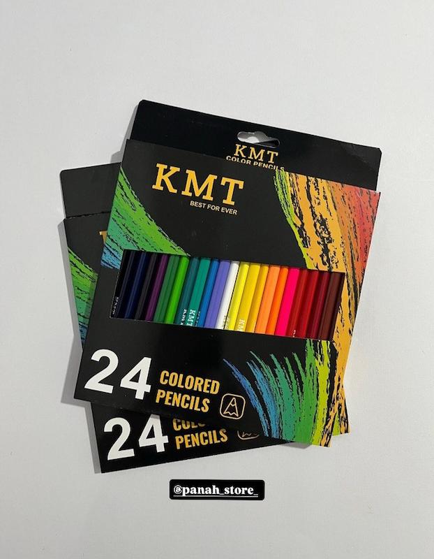 مداد رنگی 24 رنگ برند با کیفیت kmt کی ام تی 