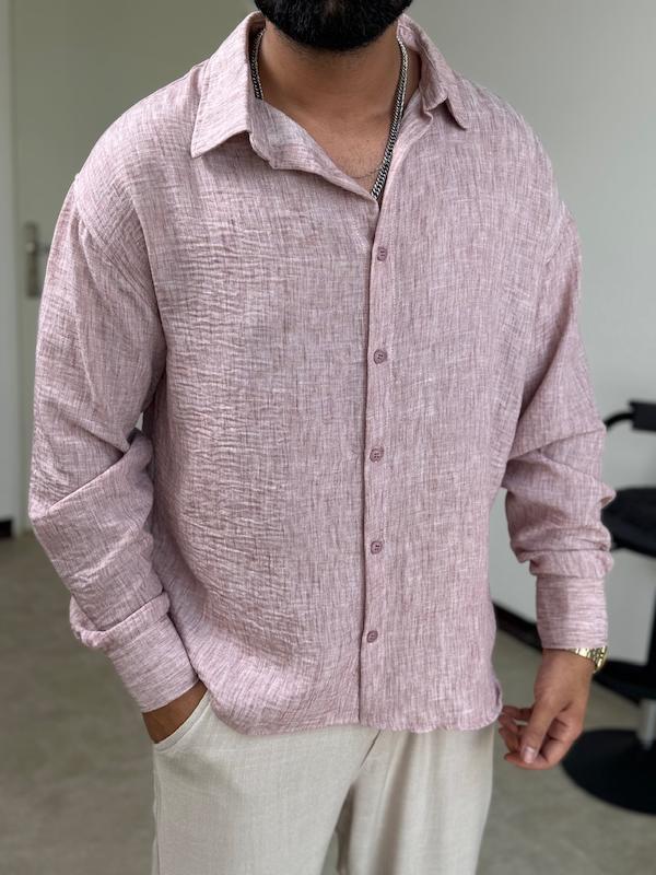 پیراهن لینن آستین بلند