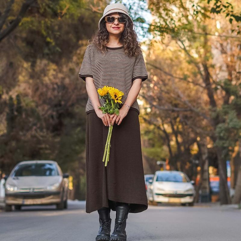 دامن بافت ساده