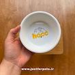 ظرف سرامیکی پایه چوبی سگ و گربه برند hocc