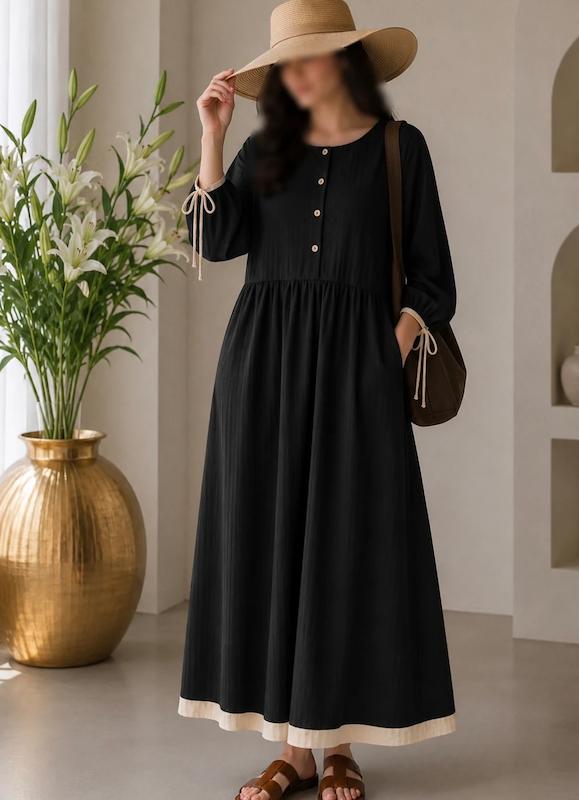 کفتان لنین دکمه دار بلک روژا