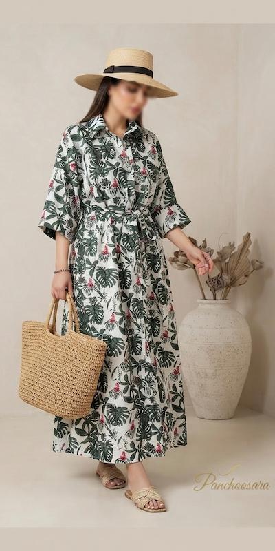 کفتان جلو دکمه  wood هاوایی